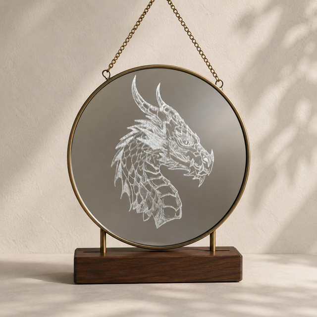 Miroir Dragon 20cm